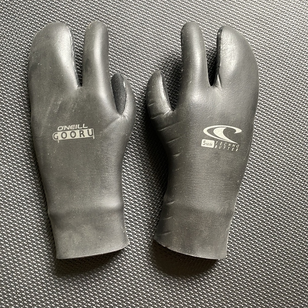 O’NEILL, GOORU 5MM TECHNO BUTTER, BLACK, SURF LOBSTER GLOVES XL